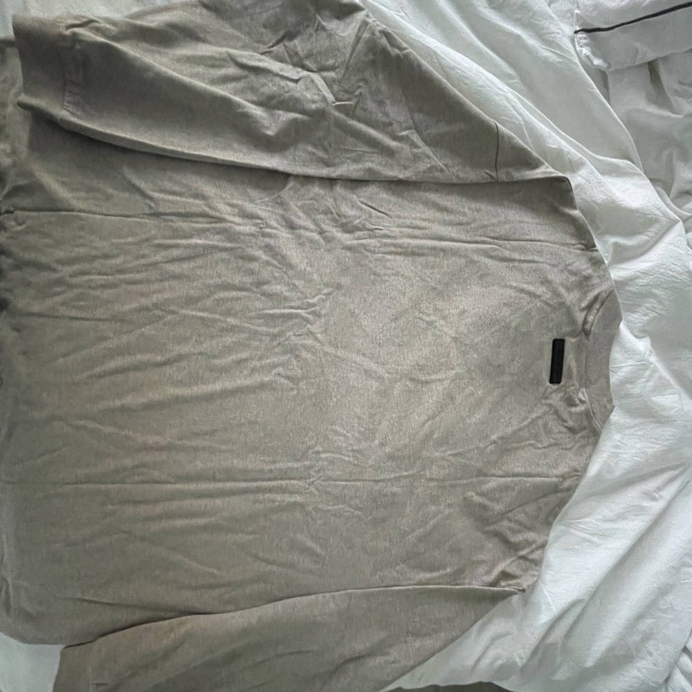 ESSENTIALS LS Tee - Core Heather / S - Picture 3 of 4